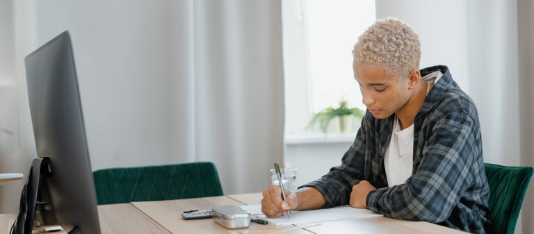 woman writing