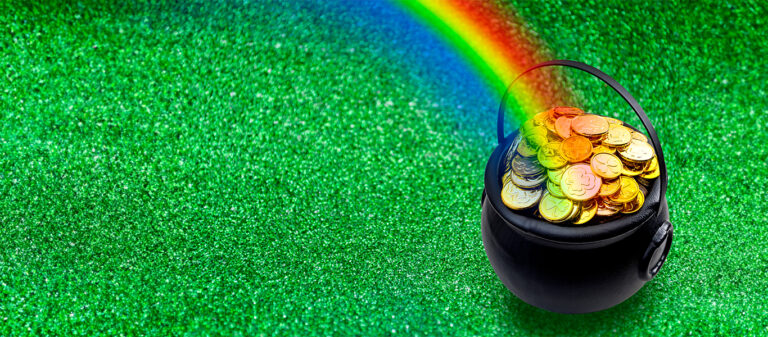 rainbow and pot of gold
